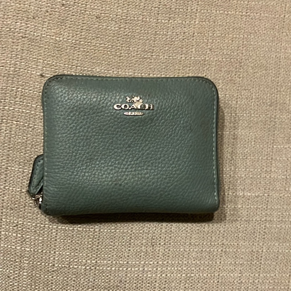 Coach Green Leather Wallet